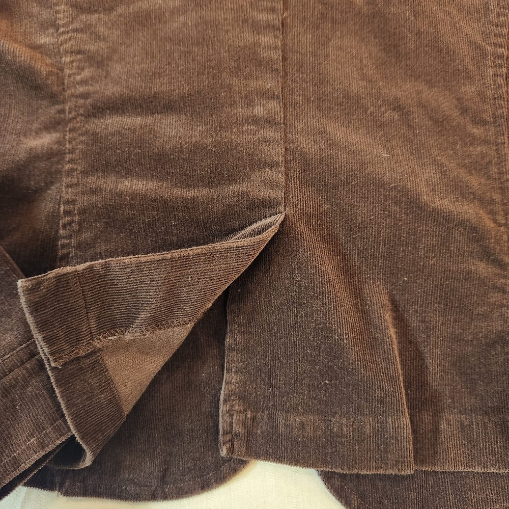 Per Se Women's Brown Corduroy Blazer Size L Classic Career Office Preppy Chic‎ - Picture 8 of 11